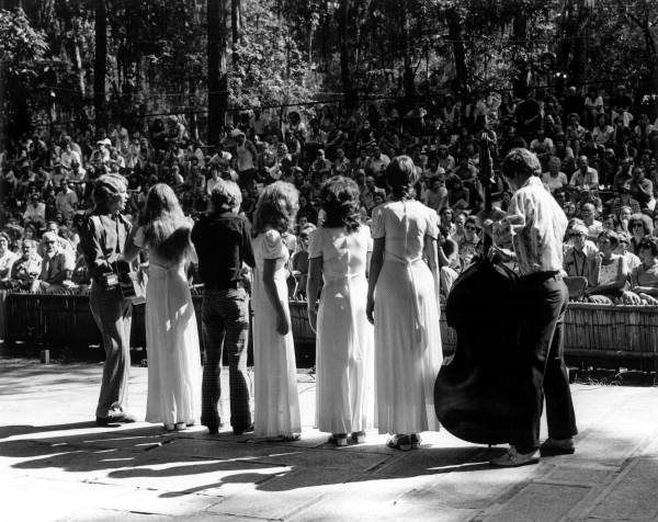 The Abundant Life Singers of Clearwater performing at the 1974 Florida Folk Festival - White Springs, Florida.
