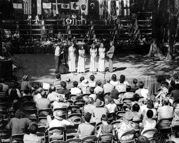 The Abundant Life Singers of Clearwater performing at the 1974 Florida Folk Festival - White Springs, Florida.