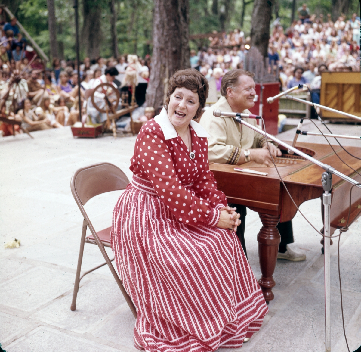 Bob and Evelyne Beers perform at the Florida Folklife Festival - White Springs, Florida.