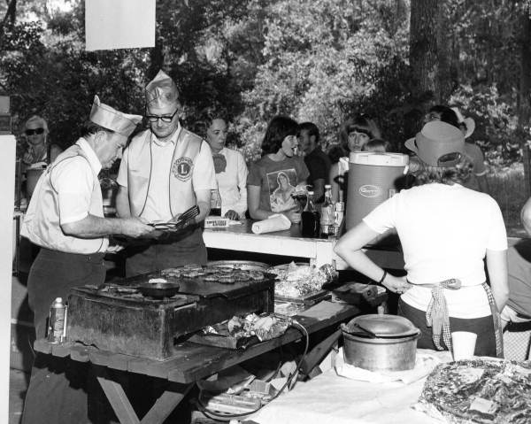 Regional Food Vendor, Lion's Club of Jasper, Pancake and Sausage Breakfast at the 1978 Florida Folk Festival - White Springs, Florida