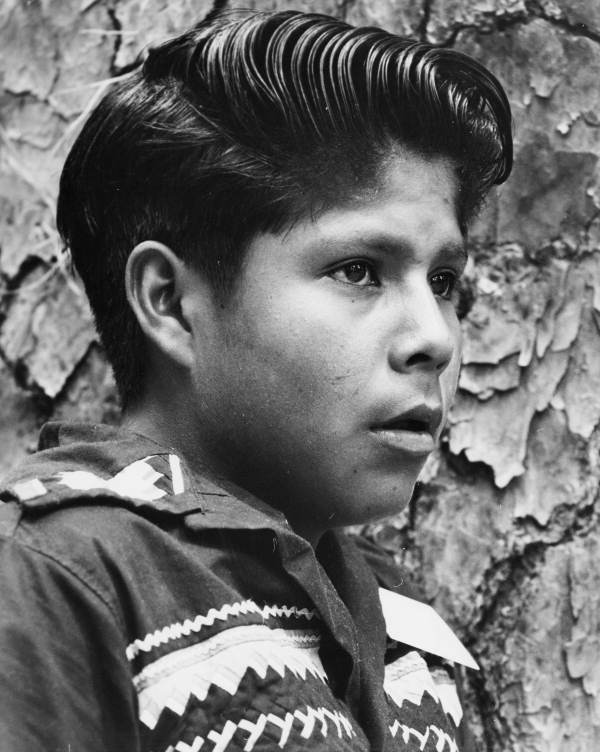 Unidentified boy at the 1969 Florida Folk Festival - White Springs, Florida