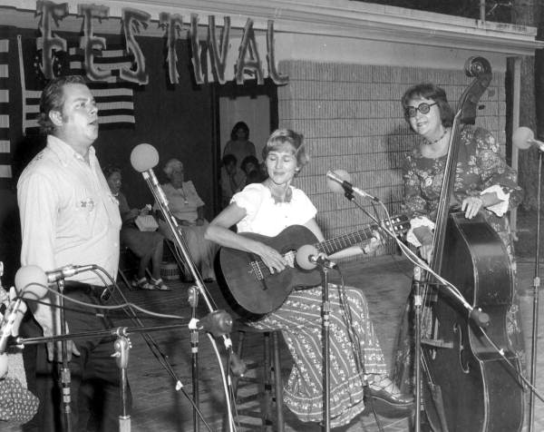 Lydia and the Pinkhams of Lakeland performing at the 1974 Florida Folk Festival - White Springs, Florida