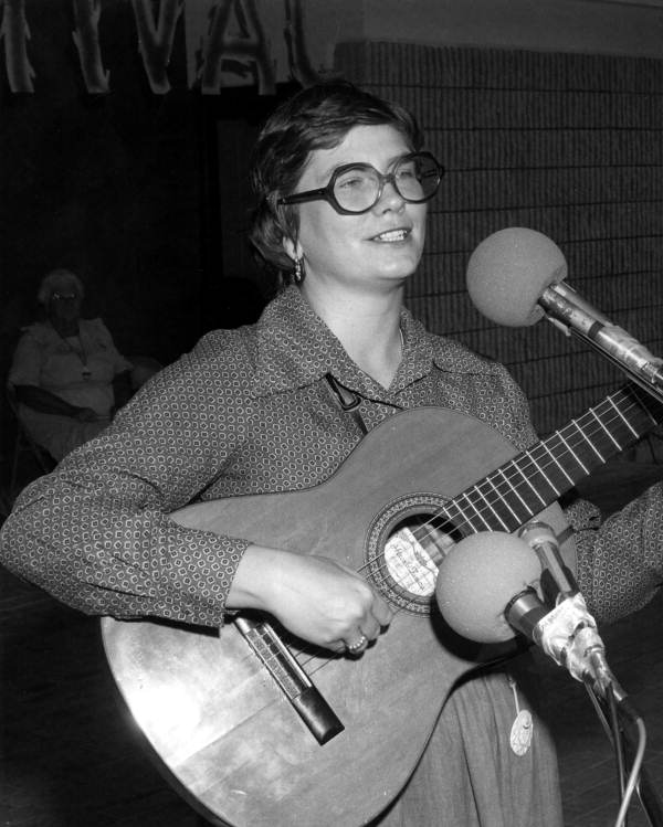 Barbara Muller of Lake Mary performing at the 1976 Florida Folk Festival - White Springs, Florida.
