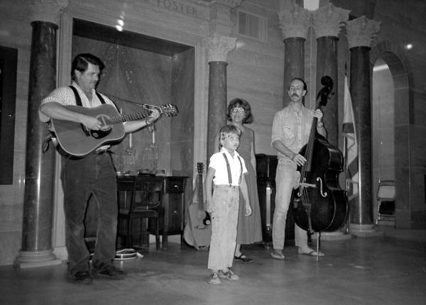 Johnson Family Band performing at 4th of July celebration in Foster Tower - White Springs, Florida