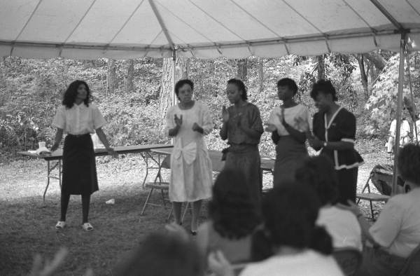 Gospel group "Annointed Voices" performing at the 1990 Florida Folk Festival - White Springs, Florida