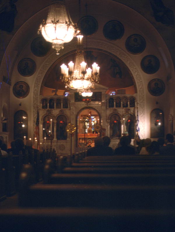 St. Nicholas Cathedral during Epiphany Day services - Tarpon Springs, Florida