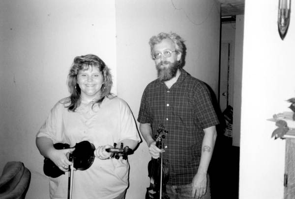 Old-time fiddler Amy Cox and apprentice Bob Murphy - Florida