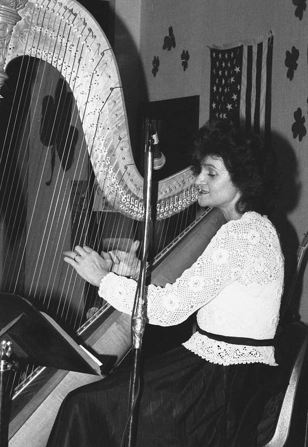 Harpist Claire Fleming performing - Jacksonville, Florida.