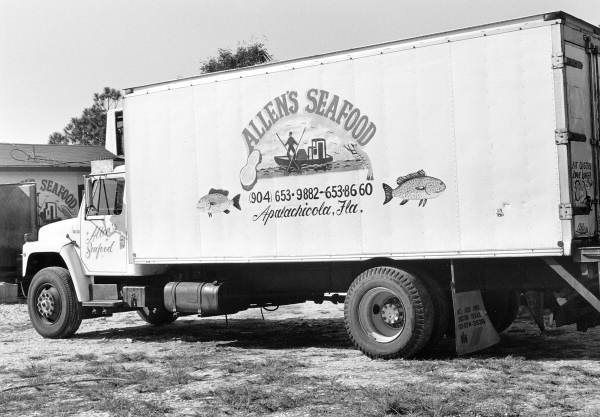 Allen's Seafood transport truck - Apalachicola, Florida.