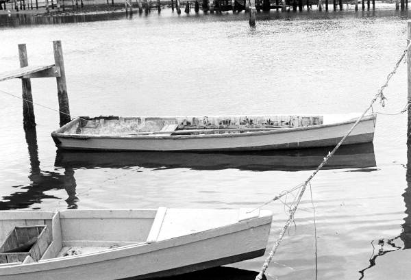 Skiffs at the docks :
