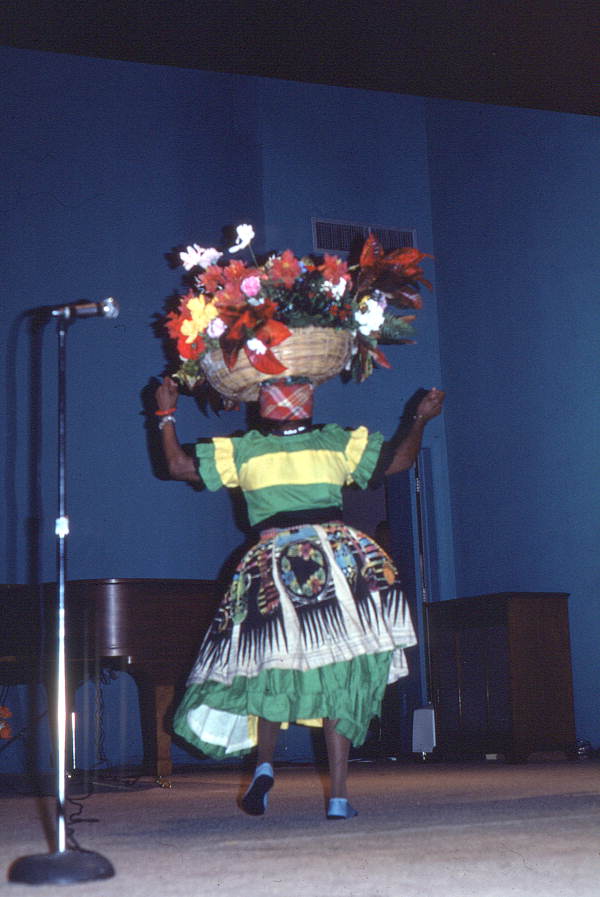 Lucille Ranger-Brown performing at the Jamaican Cultural Extravaganza on Jamaican Independence Day - Miami, Florida.
