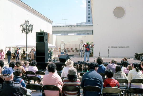 Limone Joseph performing Haitian music at the Traditions Festival - Miami, Florida.