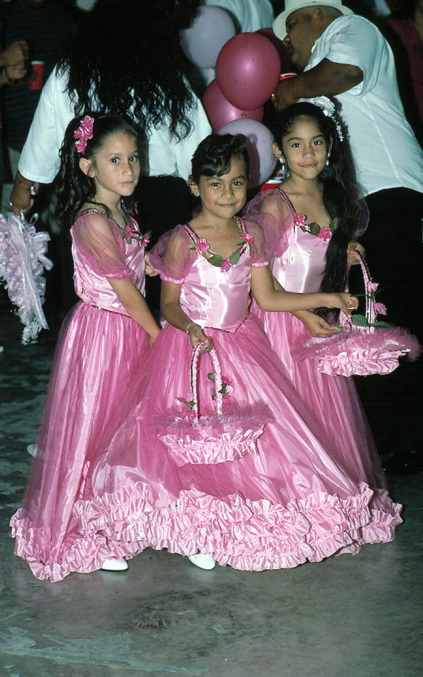 Young girls enjoy the party - Dade County, Florida.