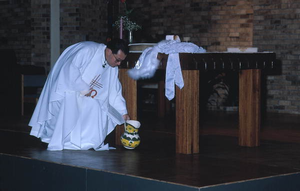 Priest holds the Thanksgiving Mass for Quinceanera - Apopka, Florida