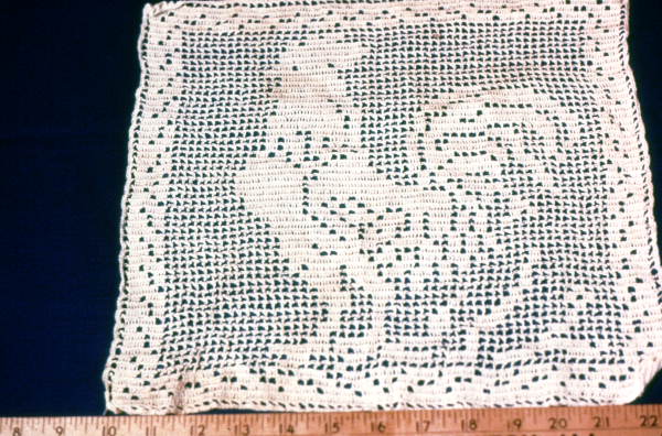 Irish Crochet of rooster .