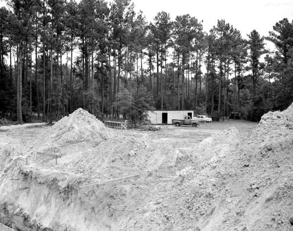 View of the carillon tower construction at the Stephen Foster Center - White Springs, Florida