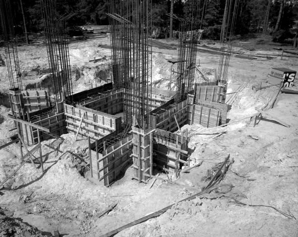 View of the carillon tower construction at the Stephen Foster Center - White Springs, Florida