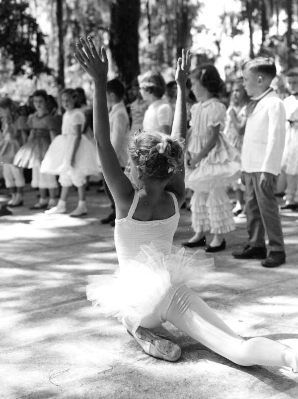 Member of Melrose School Chorus ballet dancing- White Springs, Florida