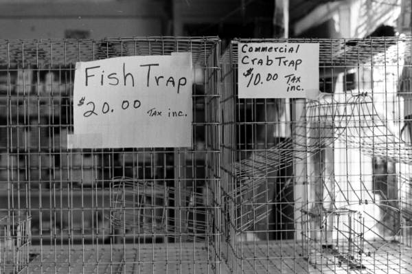Fish trap and crab trap made by George Torres- Tampa, Florida