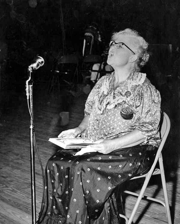 Thelma Boltin telling a "Jack Tale" at the 1954 Florida Folk Festival - White Springs, Florida