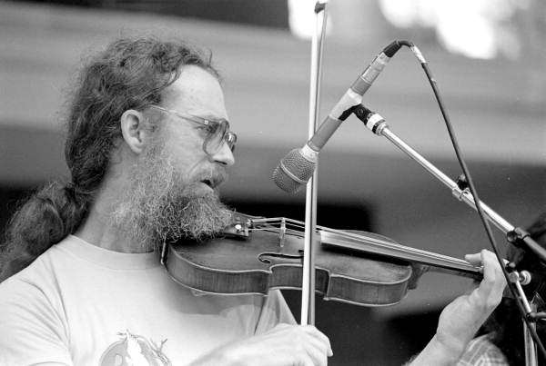 Elan Chalford playing the fiddle at the 1983 Florida Folk Festival - White Springs, Florida