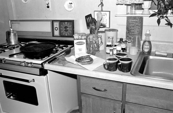 Vinegar sausage with datil peppers, a Minorcan specialty, prepared by Margaret Triay - Elkton, Florida