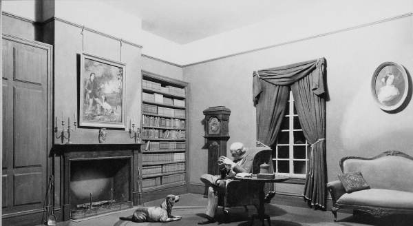 Photograph of a diorama depicting Stephen Foster song "Old Folks at Home"- White Springs, Florida