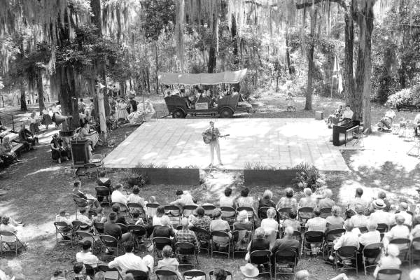 Marvin Lacy of Lake Wales performing at the 1957 Folk Festival- White Springs, Florida