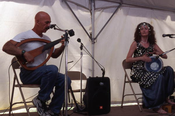 Joe Zeytoonian and Miriam Ely perform at the Florida Folklife Festival - White Springs, Florida.