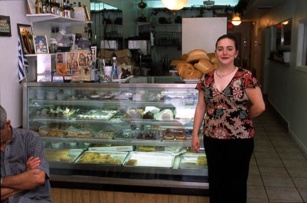Interior of Dodecanese Restaurant and Bakery - Tarpon Springs, Florida.