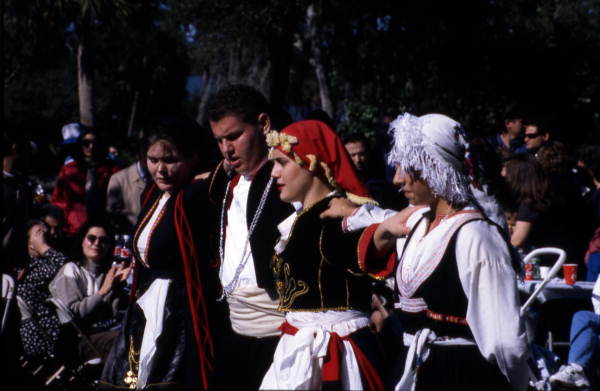 Greek dancers - Tarpon Springs, Florida.