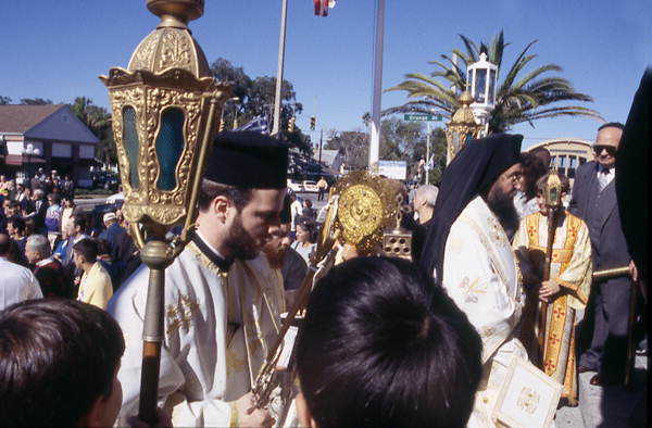 Clergy at the Epiphany procession - Tarpon Springs, Florida.