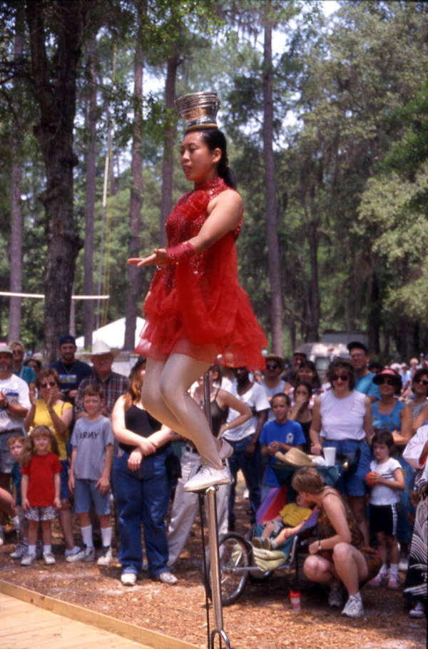 Lijun Wang performs at Florida Folklife Festival - White Springs, Florida.