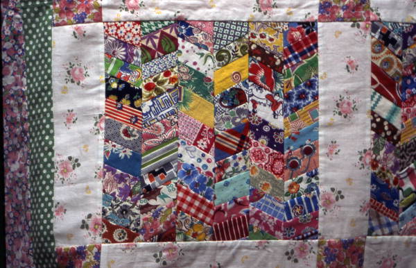 Close up of a quilt made by Patricia Reid - Titusville, Florida.