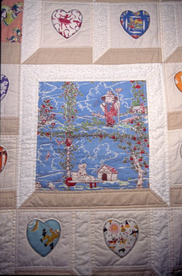 Close up of a quilt made by Patricia Reid - Titusville, Florida.