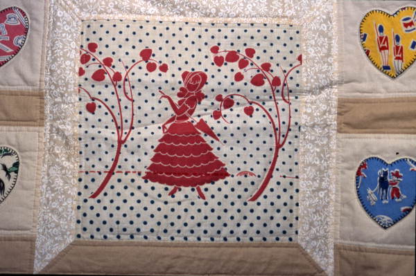 Close up of a quilt made by Patricia Reid - Titusville, Florida.