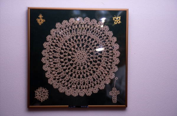 Display of tatting - Titusville, Florida.