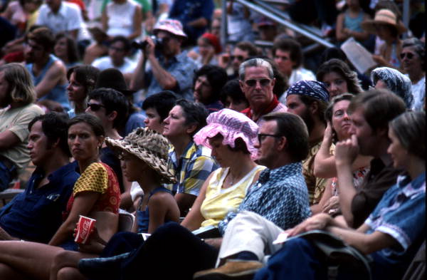 Crowd spending the day at the Florida Folk Festival - White Springs, Florida