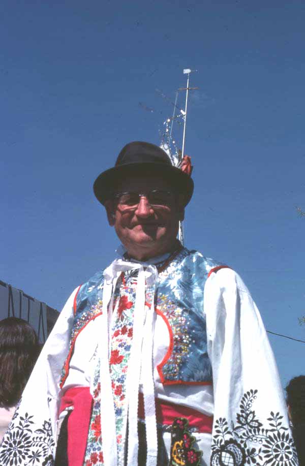 Man in Greek costume at the Tarpon Springs International Glendi