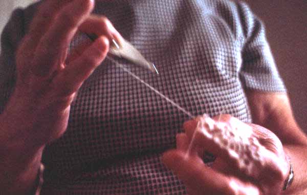 Mildred Rivers tatting- Lake Butler, Florida