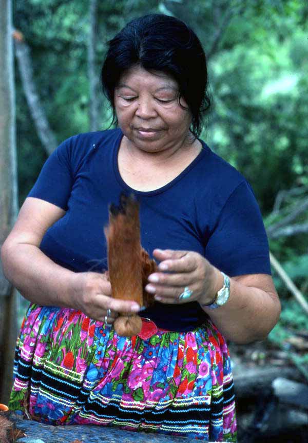 Mary Billie starting to make dolls - Big Cypress Seminole Indian Reservation