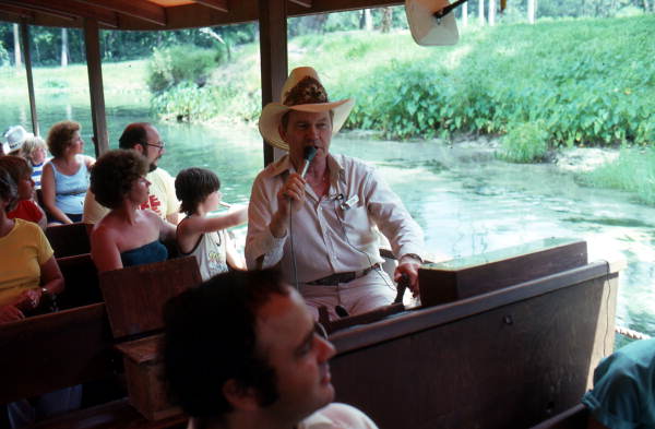 Tour boat guide Joe Klotz - Silver Springs, Florida
