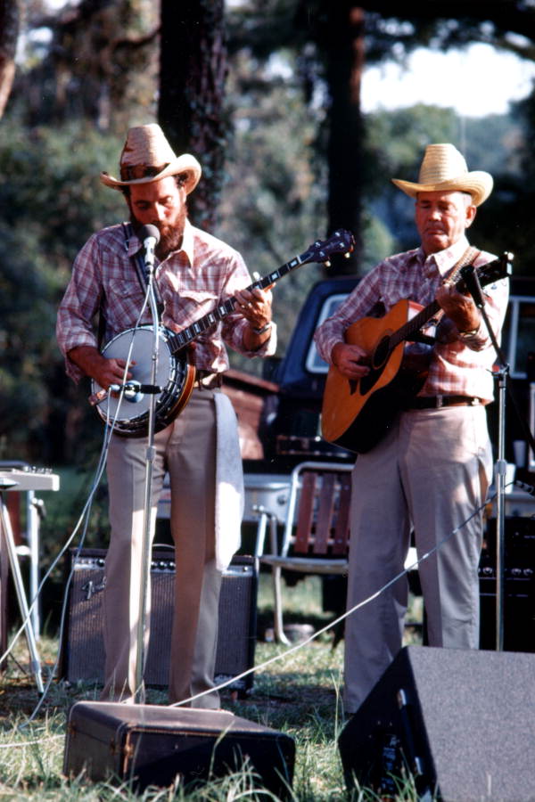 Musicians performing at Suwannee River Bluegrass Association Fish Fry - Branford, Florida.