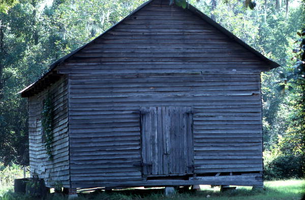 Front view of of farm outbuilding on Highway 131 - Columbia County, Florida.