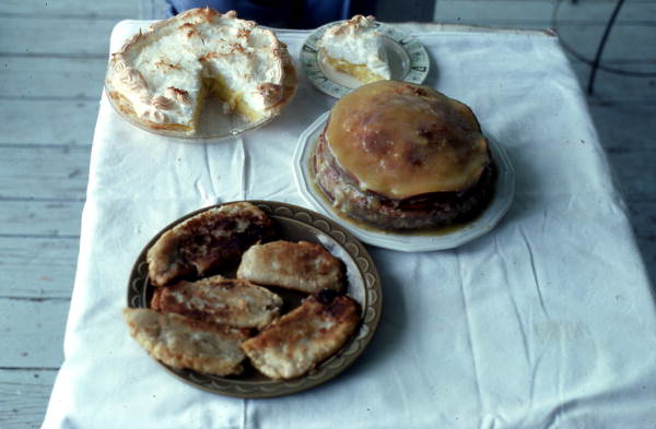 Pie, cake, and fried fish made by Jewel Fountain - Jefferson County, Florida