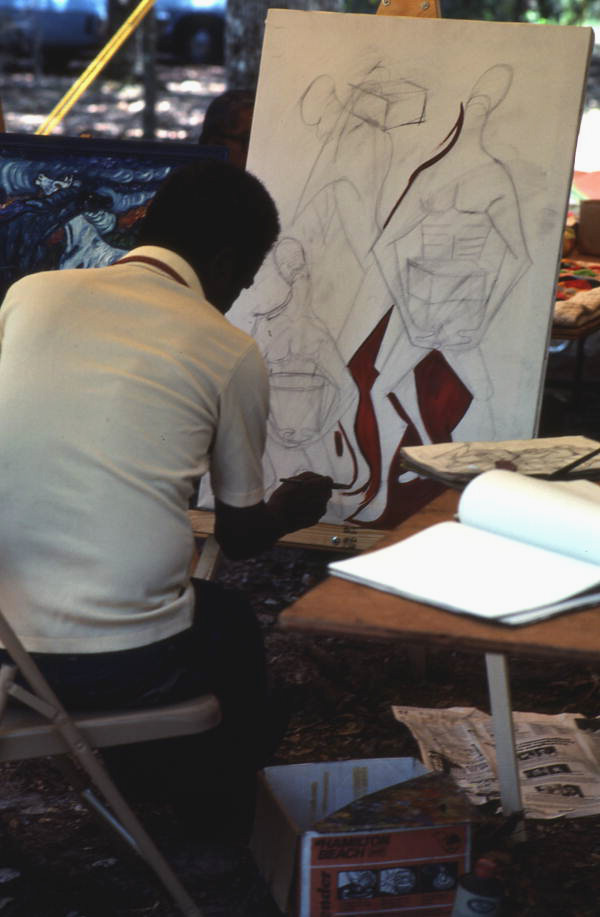 Pharaoh Baker painting - White Springs, Florida.
