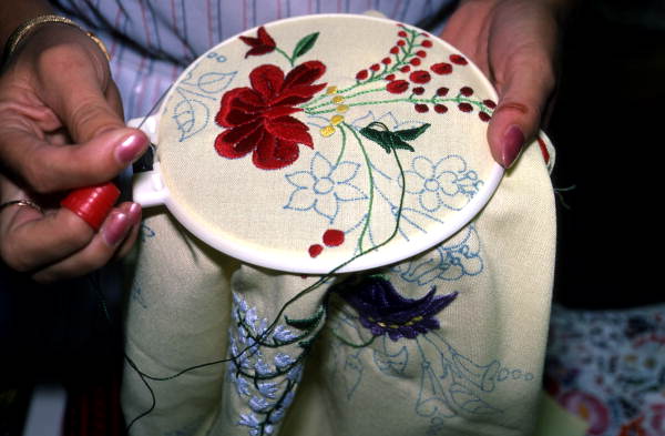 Hungarian embroidery done by Zita Mikita - Daytona Beach, Florida