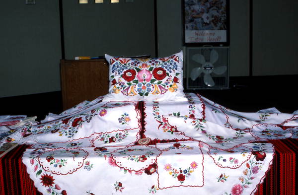 Hungarian embroidery made by Zita Mikita - Daytona Beach, Florida