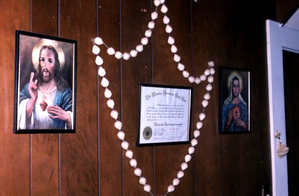 Religious images at the house of Maria Castillos - Pierson, Florida