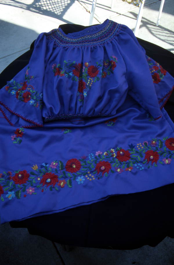 Hungarian embroidered skirt made by Margaret Horvath - Port Orange, Florida